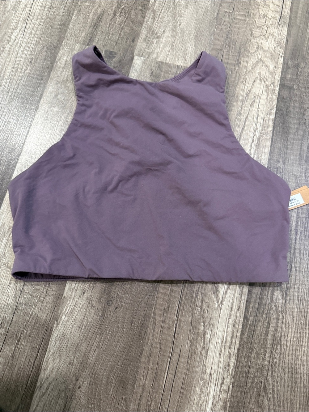 SKIMS Plum Sleeveless High-Neck Crop Top